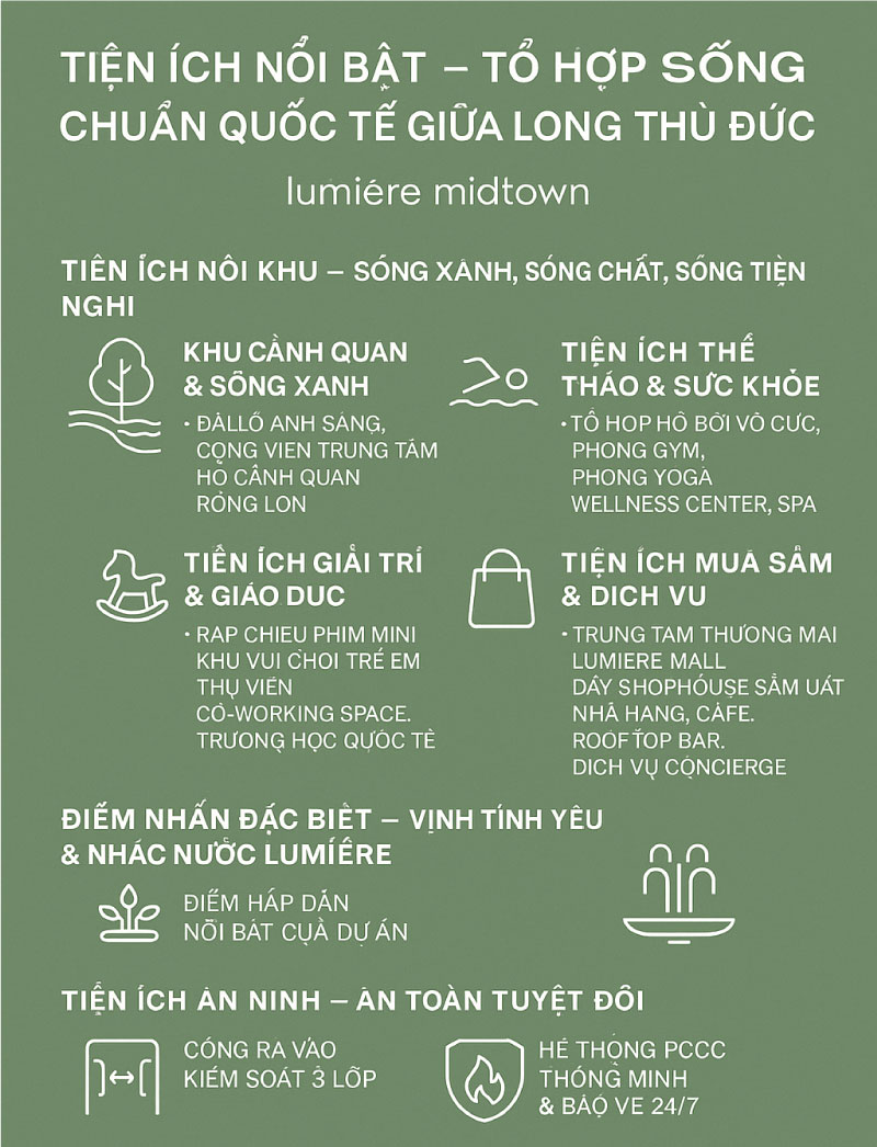 Tiện ích nổi bật – Tổ hợp sống chuẩn quốc tế giữa lòng Thủ Đức