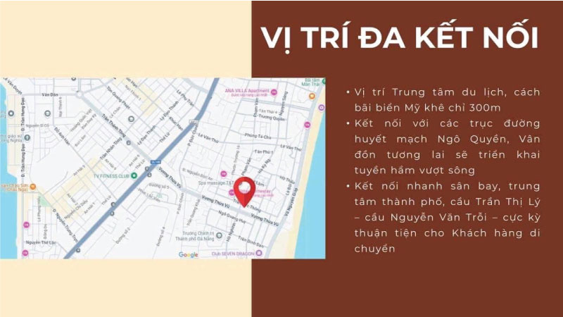 Vị trí dự án Sun Group Vương Thừa Vỹ - 3 mặt tiền trung tâm