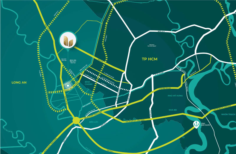 Vị trí đắc địa của LA Home Long An