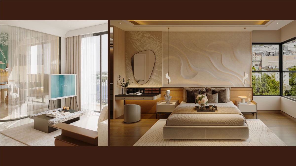 Layout căn hộ 3PN Duplex Monrei Saigon