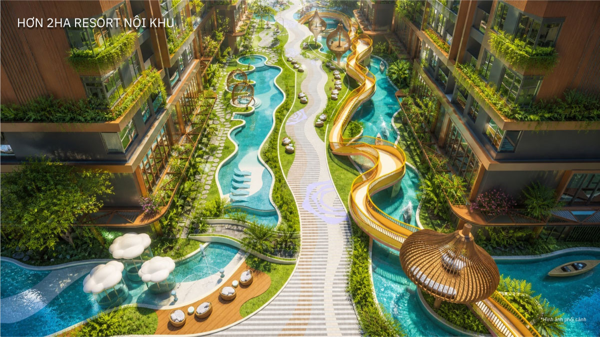 Hơn 2ha Resort nội khu